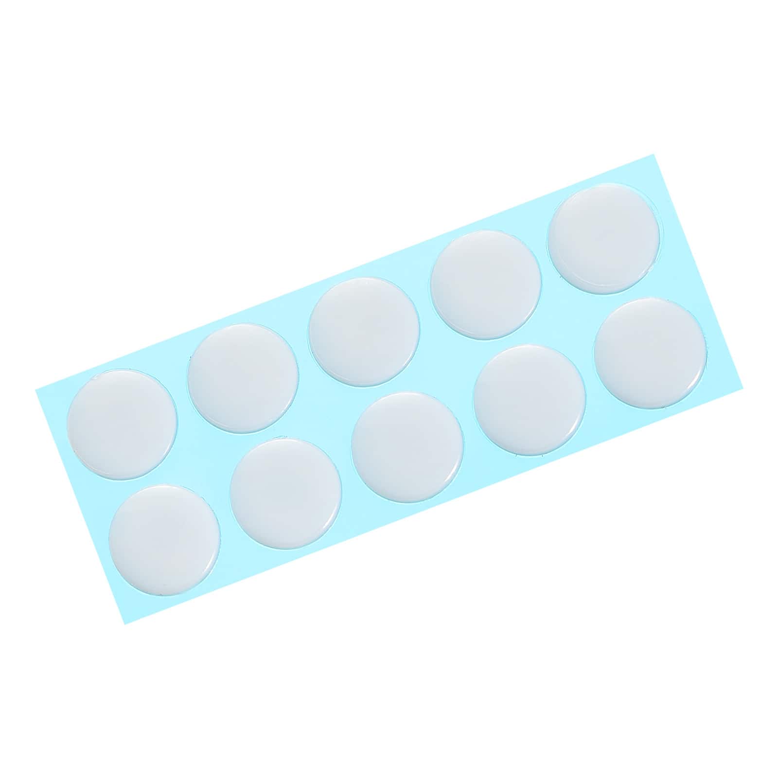Unique Bargains - Round Mouse Feet Skates Pads 0.6mm for Gaming Mouse Feet Replacement 10pcs - White