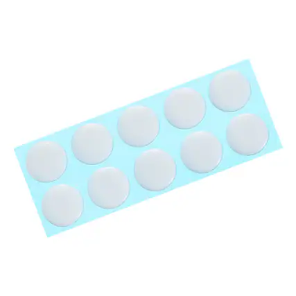 Front. Unique Bargains - Round Mouse Feet Skates Pads 0.6mm for Gaming Mouse Feet Replacement 10pcs - White.