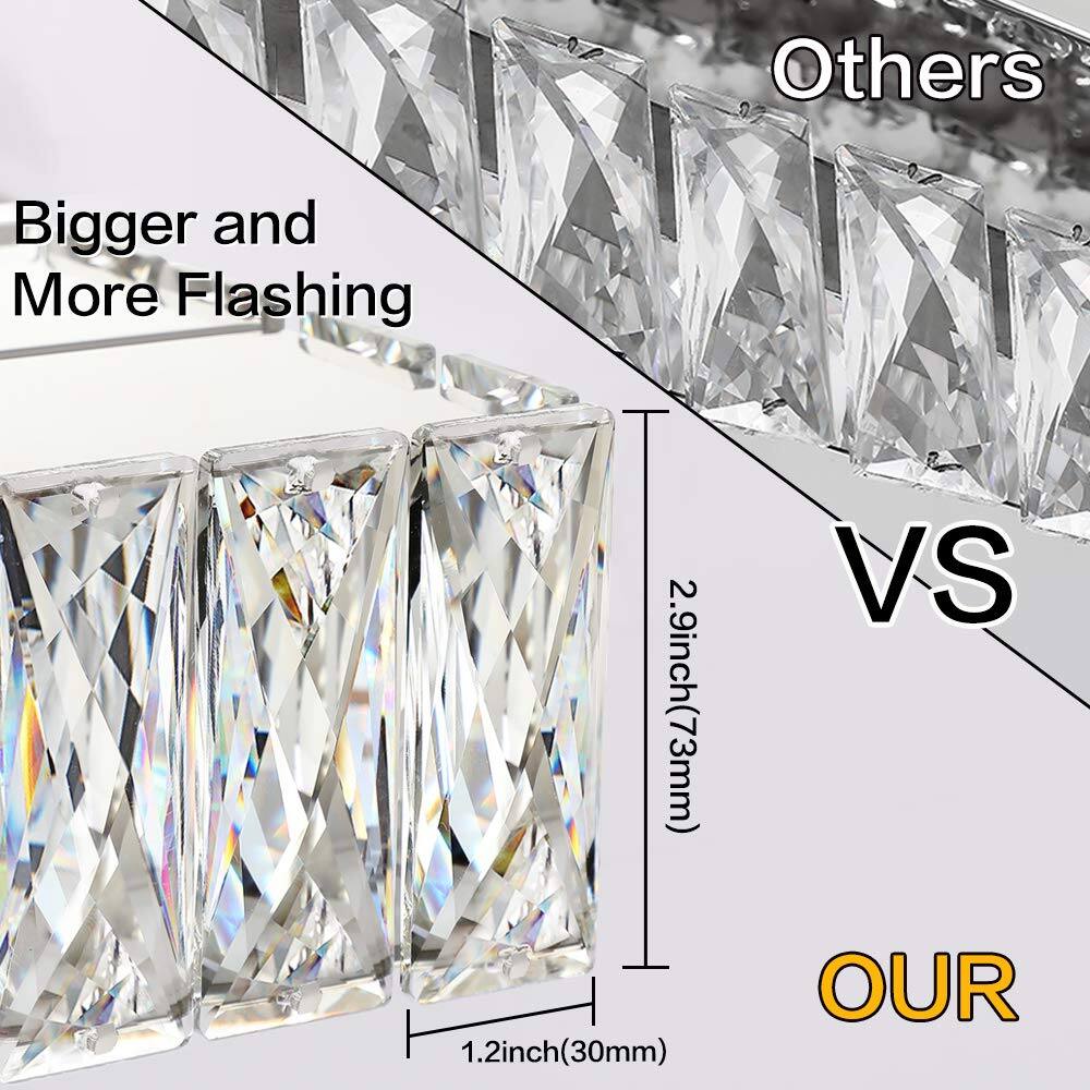 Others  
Bigger and More Flashing  
2.9inch(73mm)  
1.2inch(30mm)  
VS  
OUR