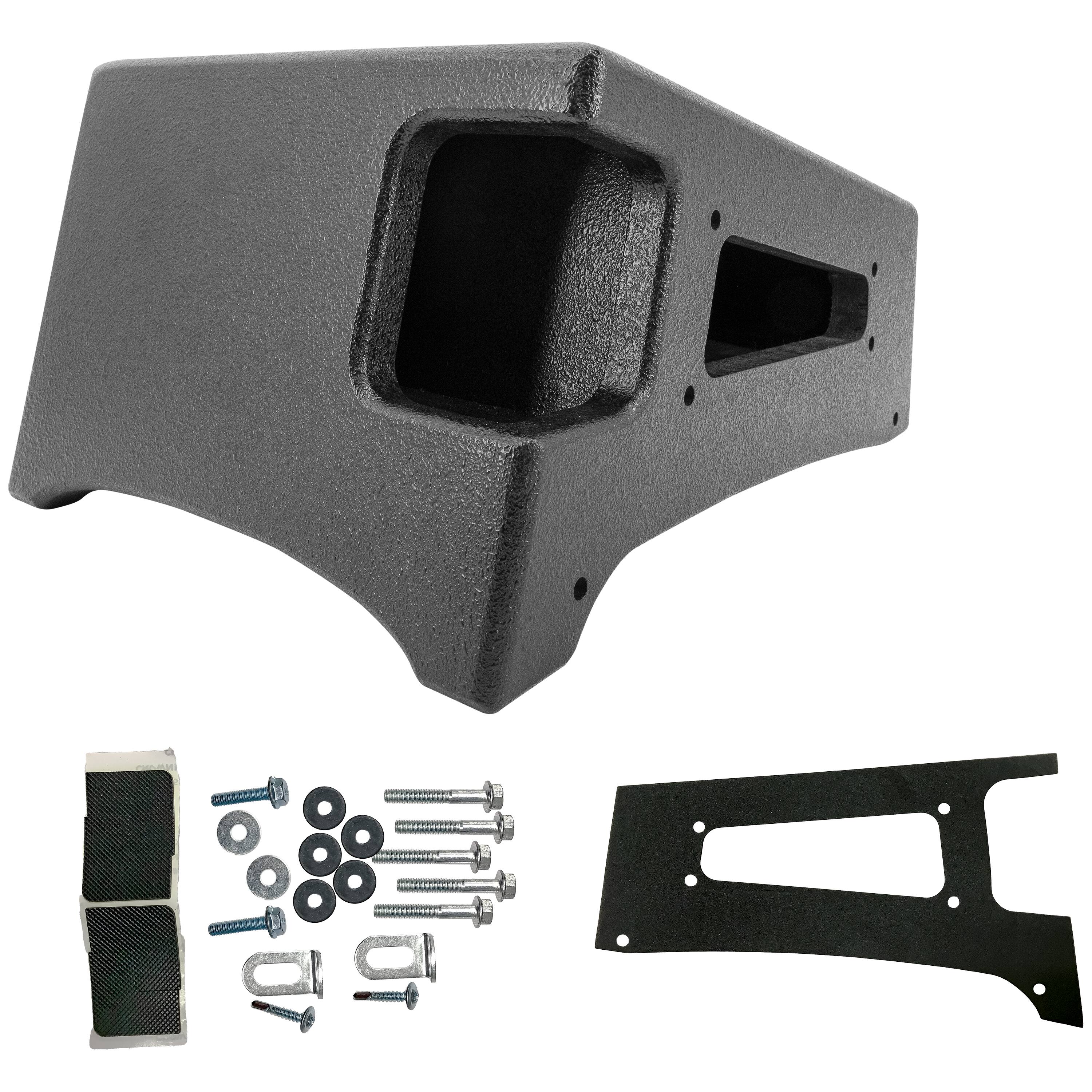 Alt View 18. AudioControl - Add-On Extension Port for 10” Dual-Voice-Coil 2-Ohm Loaded Subwoofer Enclosure - Black.