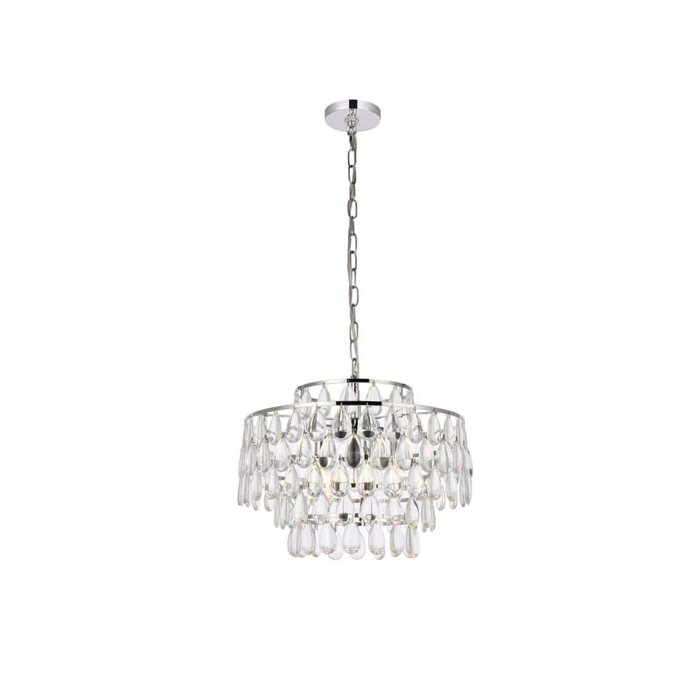 Elegant Lighting - Mila 18 inch pendant in - Chrome price history on PriceWatchPro