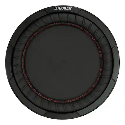 Front. KICKER - Kicker 47KBRW12 12" Tuned Bass ReFLEX Passive Radiator - Black.