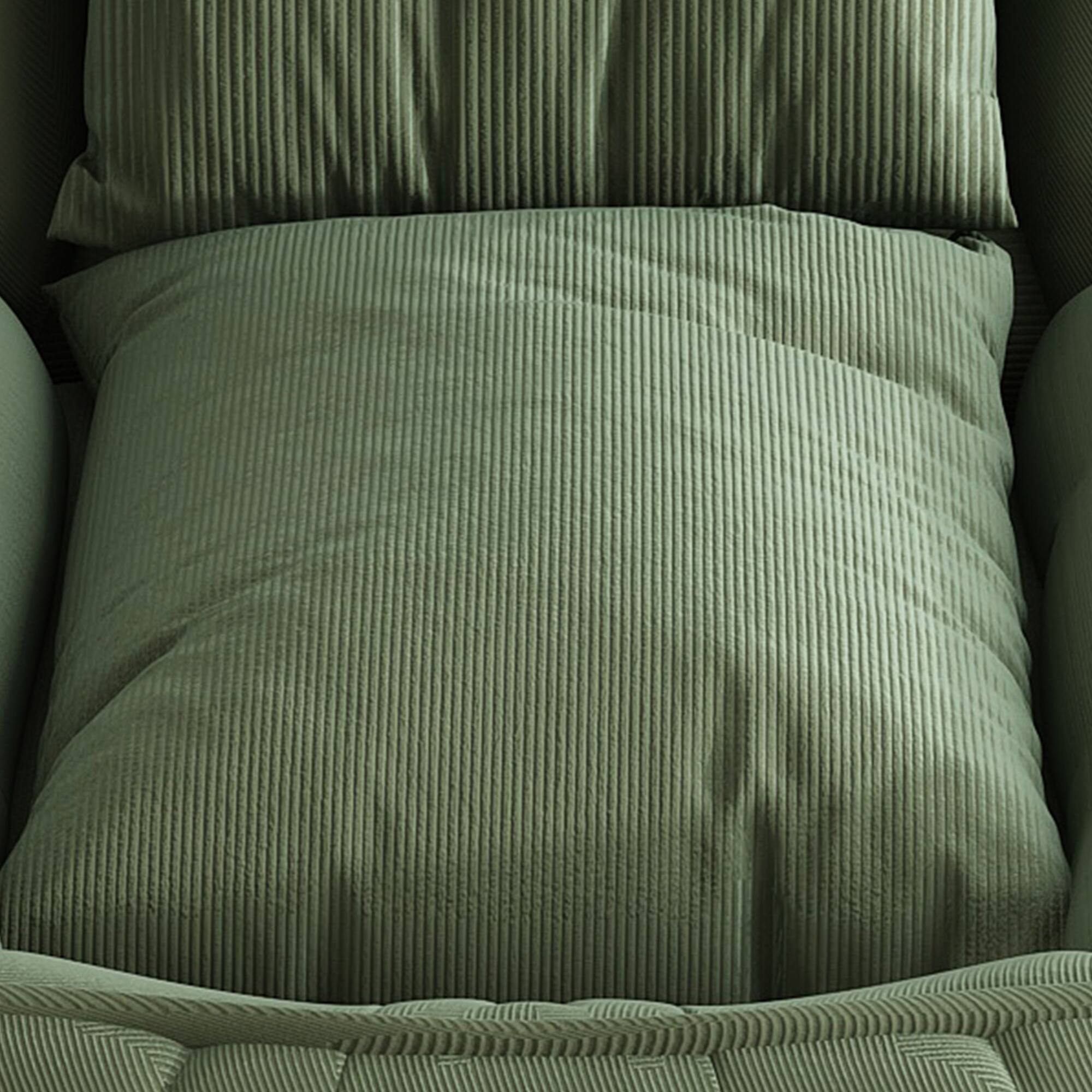 Alt View 10. GOODSILO - Upholstered Foldable Adjustable Sofa Bed with Pillows for Adults and Pets - Green.