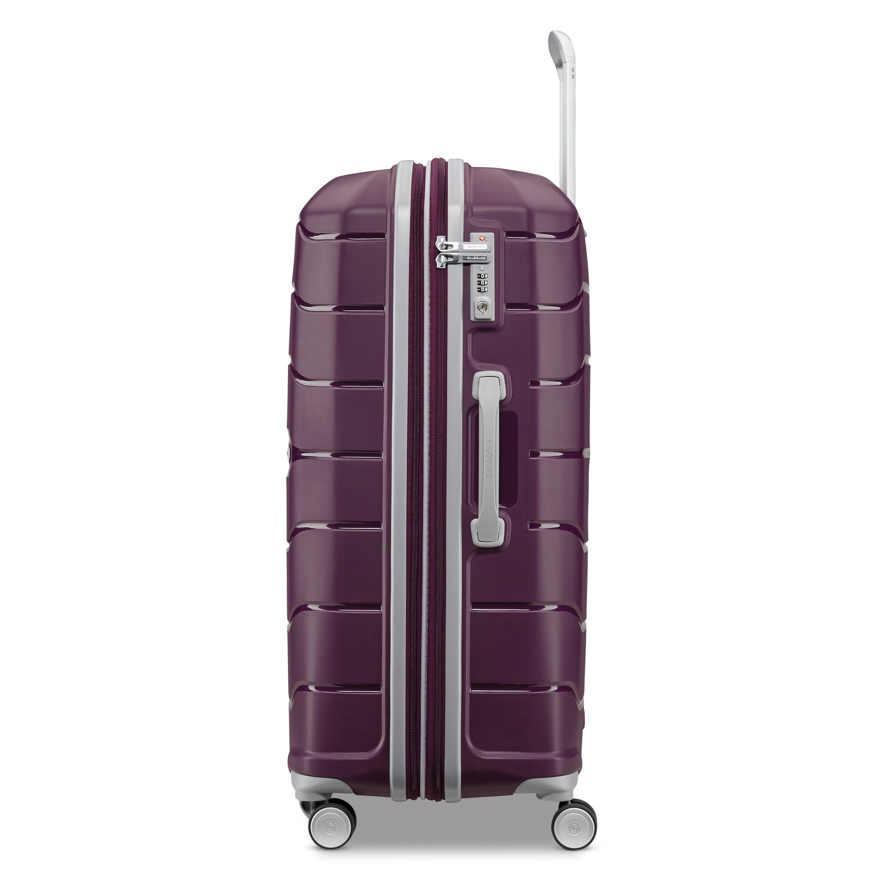 Left. Samsonite - Expandable Freeform Spinner 28" Suitcase - Amethyst Purple.
