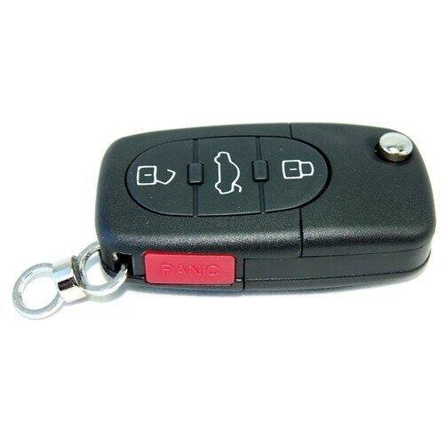 Left. HQRP - Transmitter and Two Batteries for Audi TT 2000 2001 2002 2003 2004 Key-Fob Remote Shell Case Cover Smart Key FOB - Black.