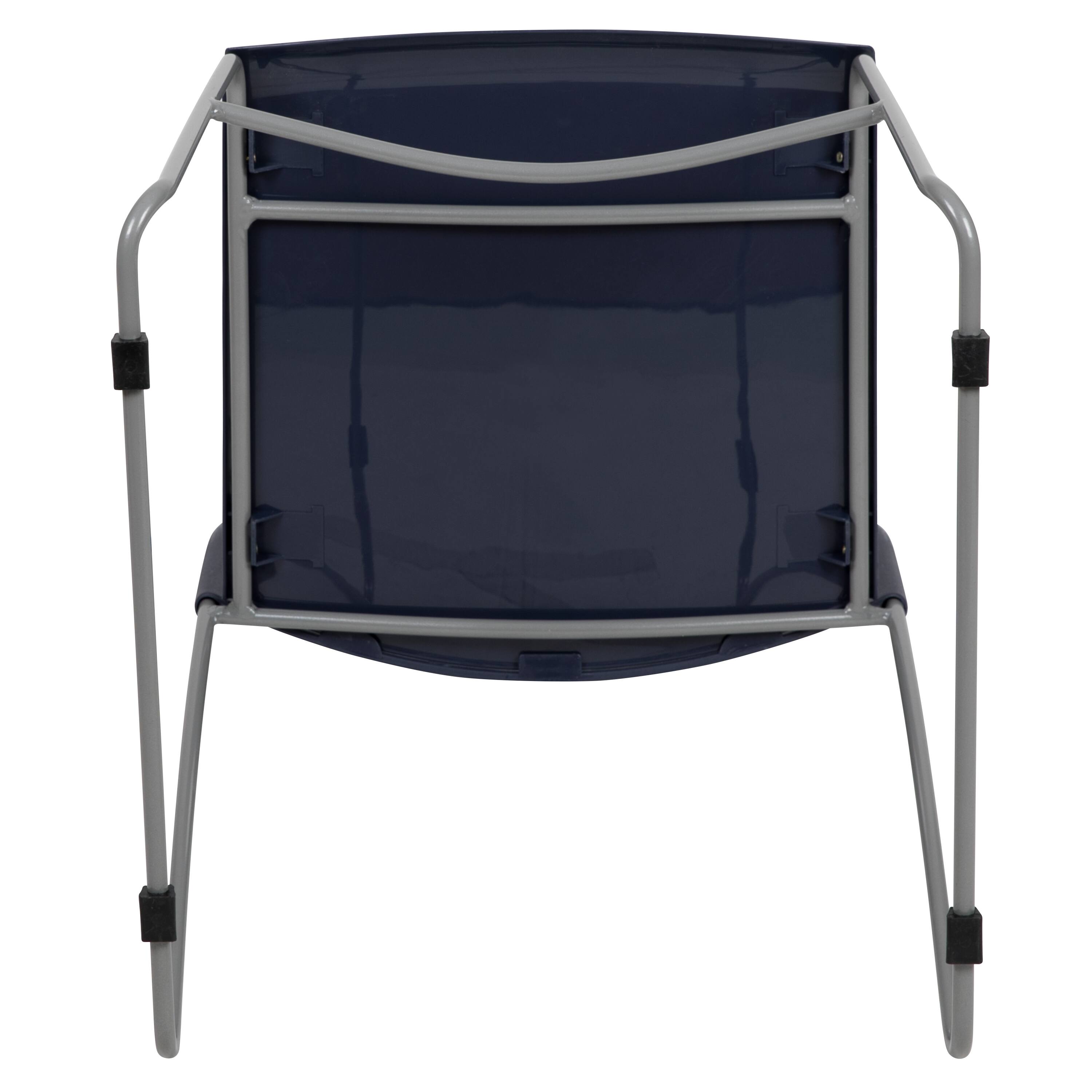 Alt View 9. Emma + Oliver - Home and Office Sled Base Stack Chair with Air-Vent Back - Guest Chair - Navy.