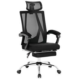 Kadyn - Ergonomic Recliner Mesh Office Chair with Adjustable Footrest- Home Office Computer Desk Chair - Black
