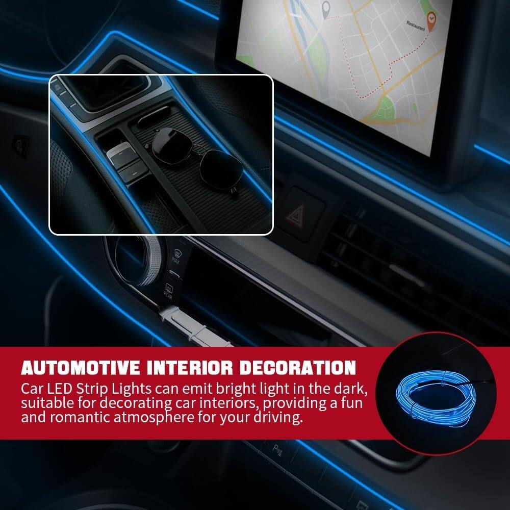 AUTOMOTIVE INTERIOR DECORATION

Car LED Strip Lights can emit bright light in the dark, suitable for decorating car interiors, providing a fun and romantic atmosphere for your driving.