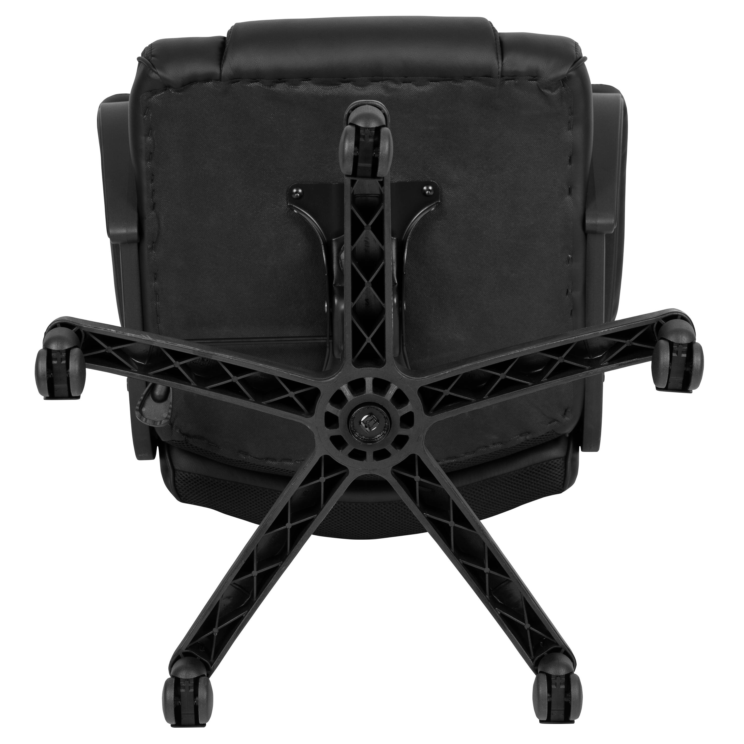 Alt View 9. Emma + Oliver - Big & Tall 400 lb. Rated LeatherSoft Office Chair - Desk Chair - Black.