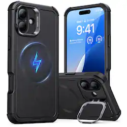 ESR Gear Cyber Armor Case with Stash Stand for iPhone 16 Plus Black 1A7640102 - Best Buy ESR Gear Cyber Armor Case with Stash Stand for iPhone 16 Plus Black 1A7640102 - Best Buy