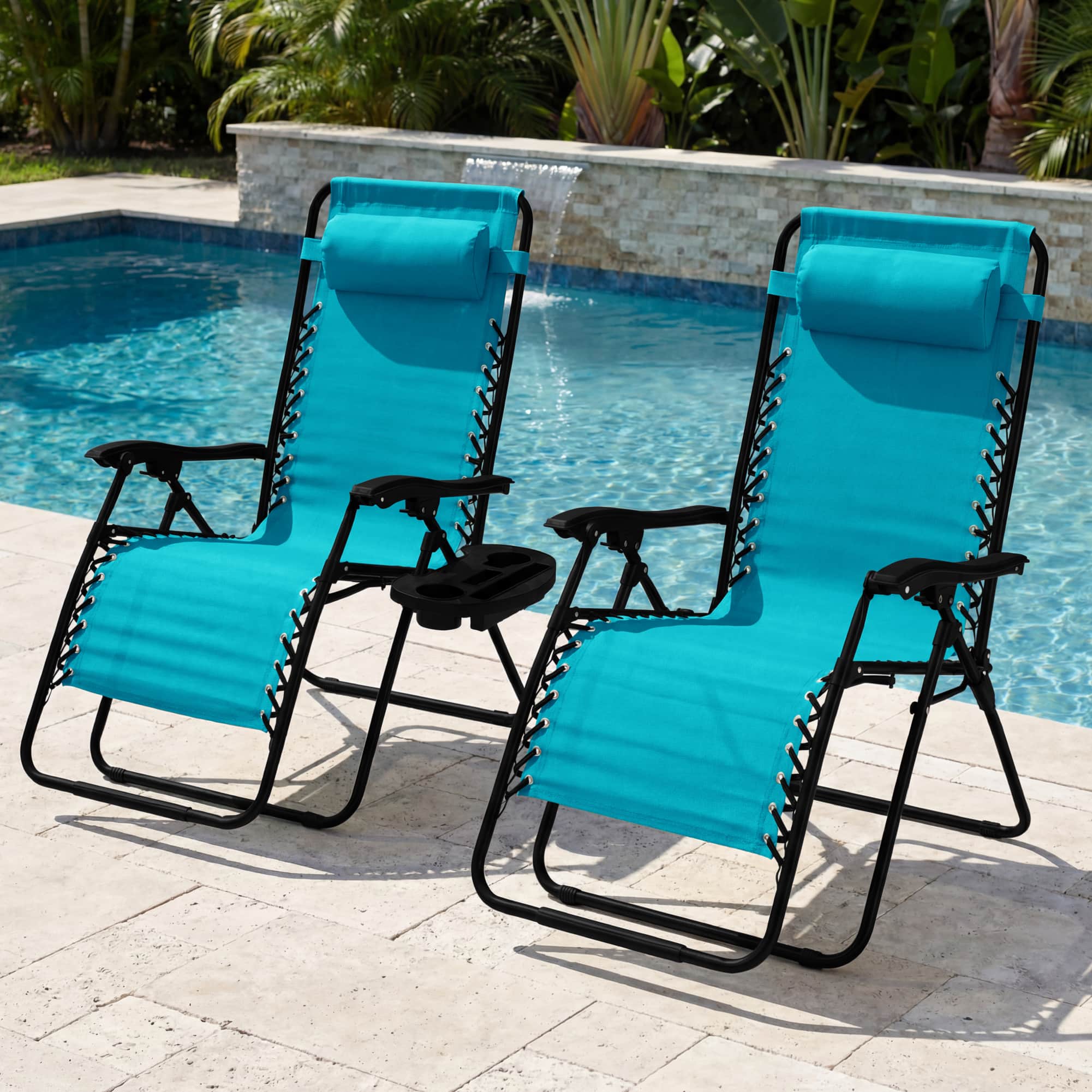 Best Choice Products Set of 2 Extra Wide Zero Gravity Lounge Chair