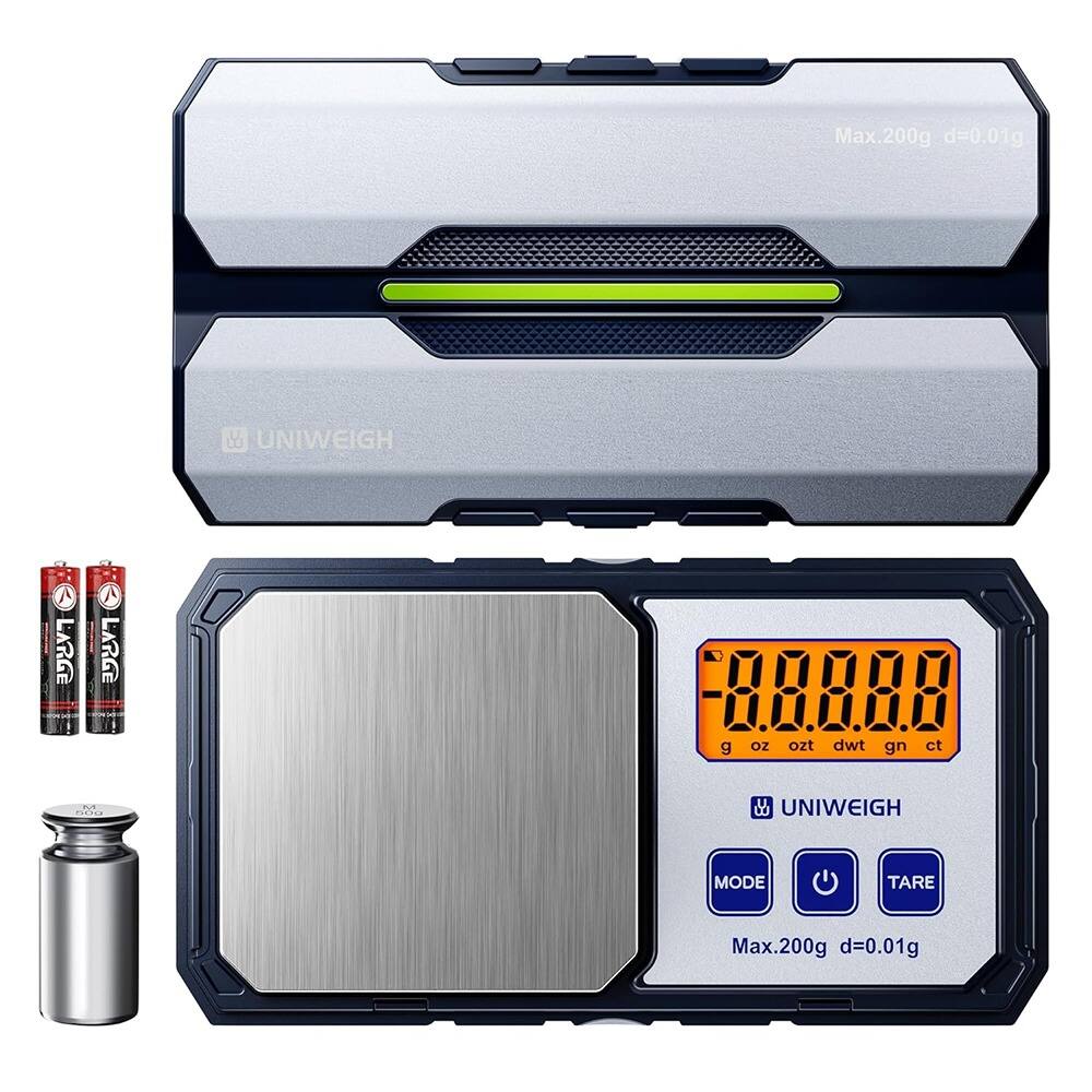 ACJPR - Digital Pocket Gram Scale 200g/0.01g – Mini Precision Scale with 6 Units for Grams, Ounces, Jewelry, Coins, Food, Gold,
