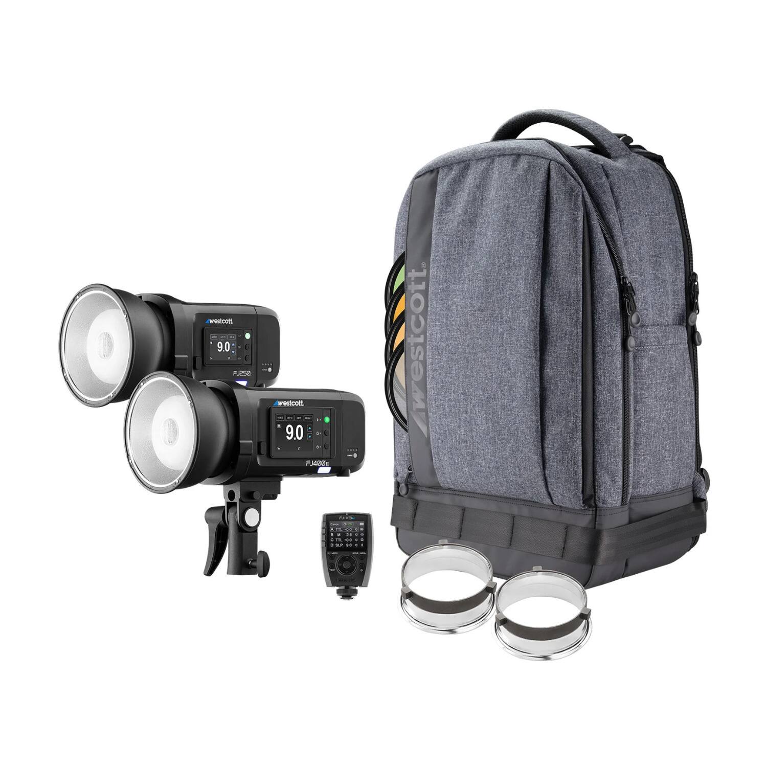Westcott - FJ Wireless 2-Light Portable Portrait Flash Kit with Wireless Trigger