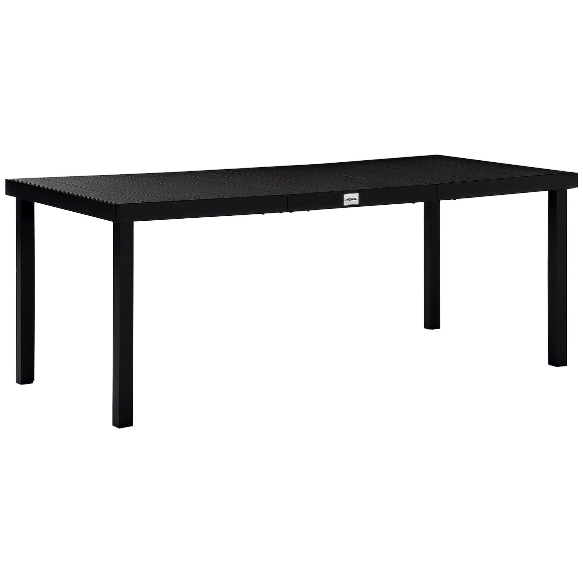 "Outsunny - 75"" x 35"" Outdoor Dining Table for 8 People, Rectangular Aluminum Frame Garden Table with All-Weather Faux Wood Top - Black" price history on PriceWatchPro