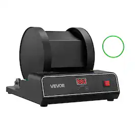 VEVOR - Rock Tumbler Kit, 17 lbs Rock Polishing Kit, 2-Speed Stone Polishing Kit with 240-Hour Polishing Timer, Rock Polisher - Black
