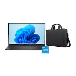 Dell - 15.6" 2K Touchscreen Laptop - Intel 13th Generation Core i5 1334U 2023 - 8GB Memory - 512 GB Storage + Carry Case - Carbon Black