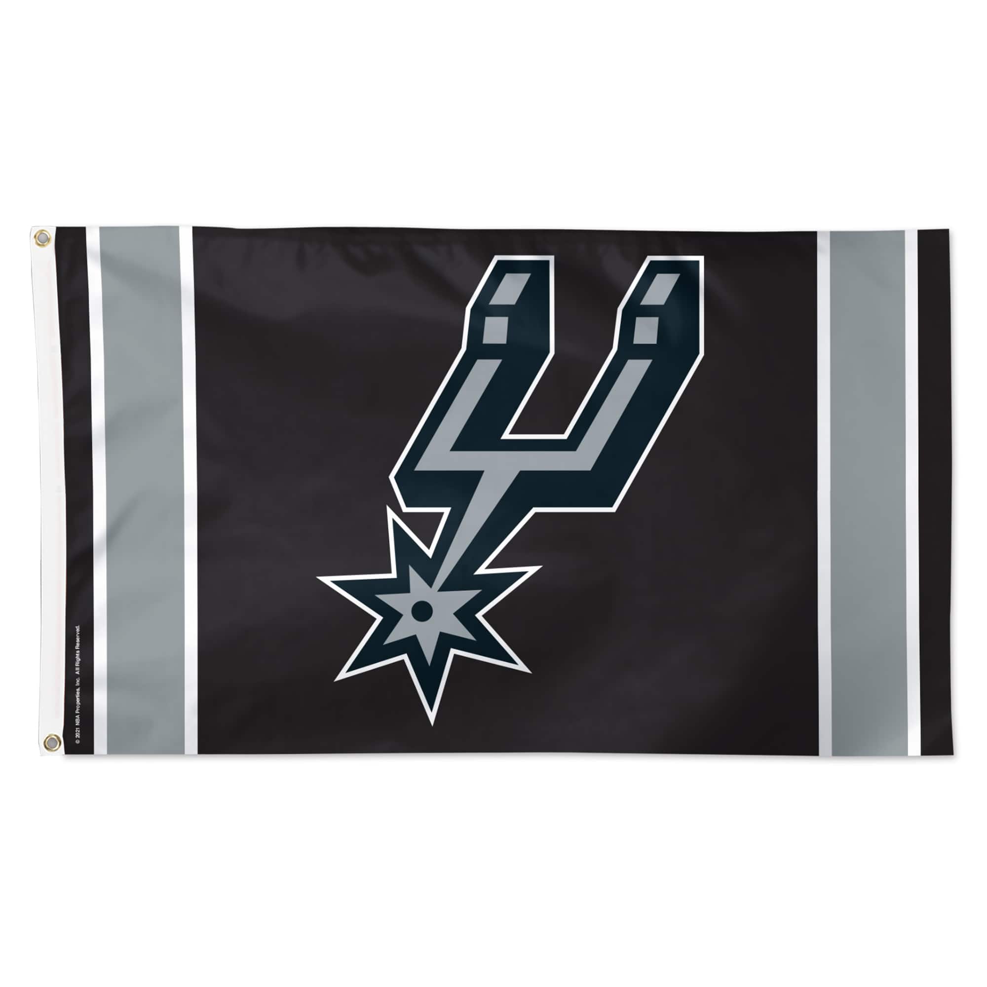 WinCraft - San Antonio Spurs 3' x 5' Vertical Stripe Deluxe Single-Sided Flag - Multicolor
