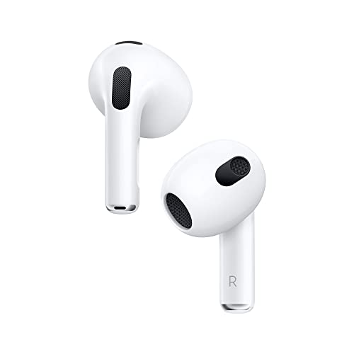 Front. Apple - Apple AirPods (3rd Generation) - White.