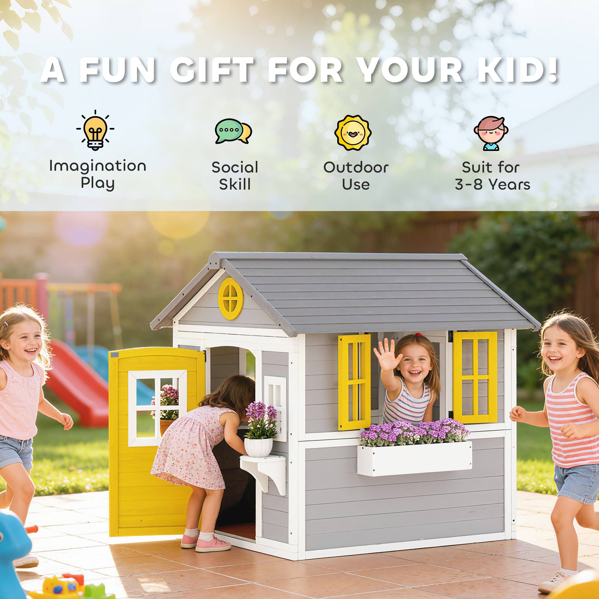 A FUN GIFT FOR YOUR KID!  
- Imagination Play  
- Social Skill  
- Outdoor Use  
- Suit for 3-8 Years