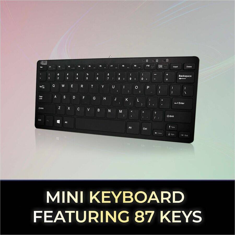 MINI KEYBOARD  
FEATURING 87 KEYS