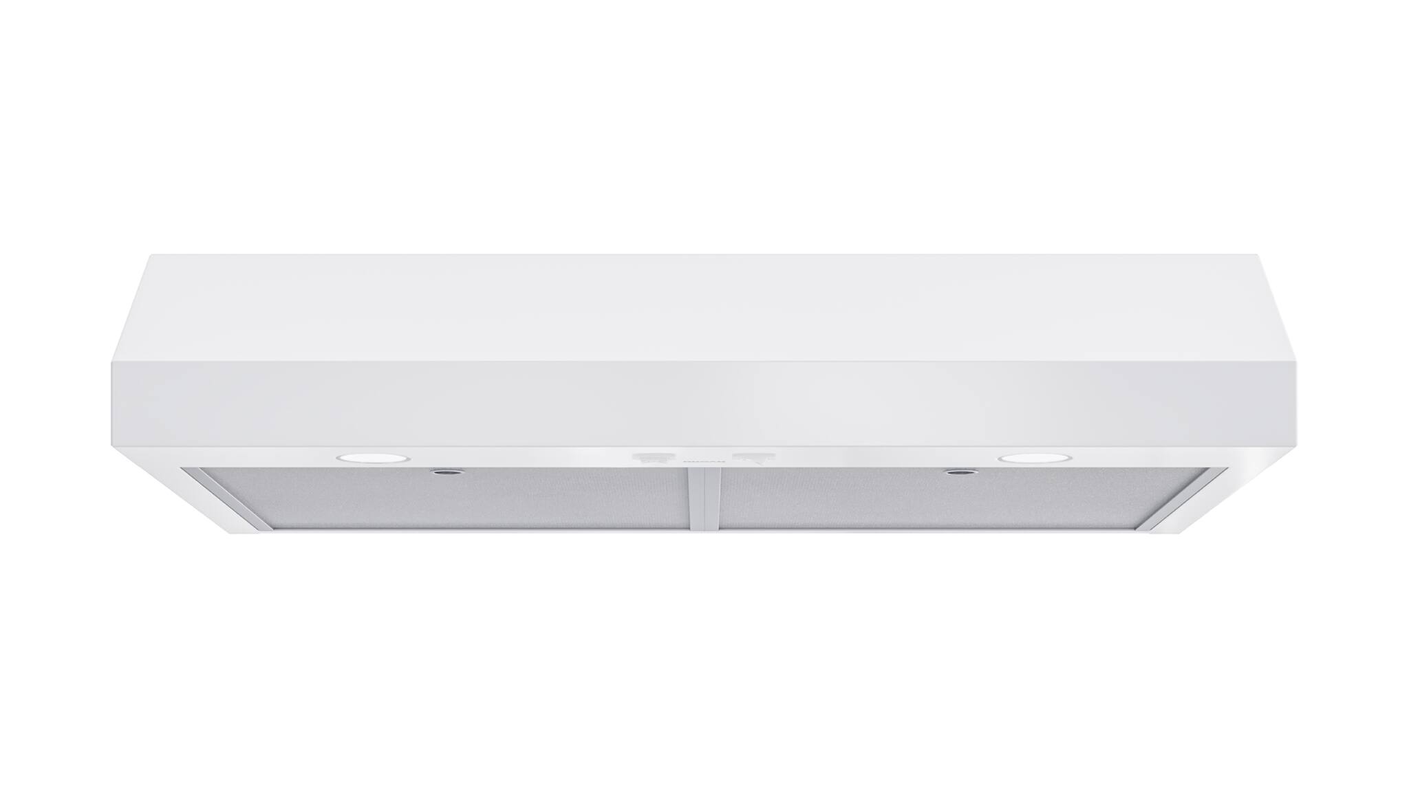 Alt View 2. Broan - Broan-NuTone 30-Inch Under Cabinet Range Hood, ENERGY STAR, 350 Max Blower CFM - White.