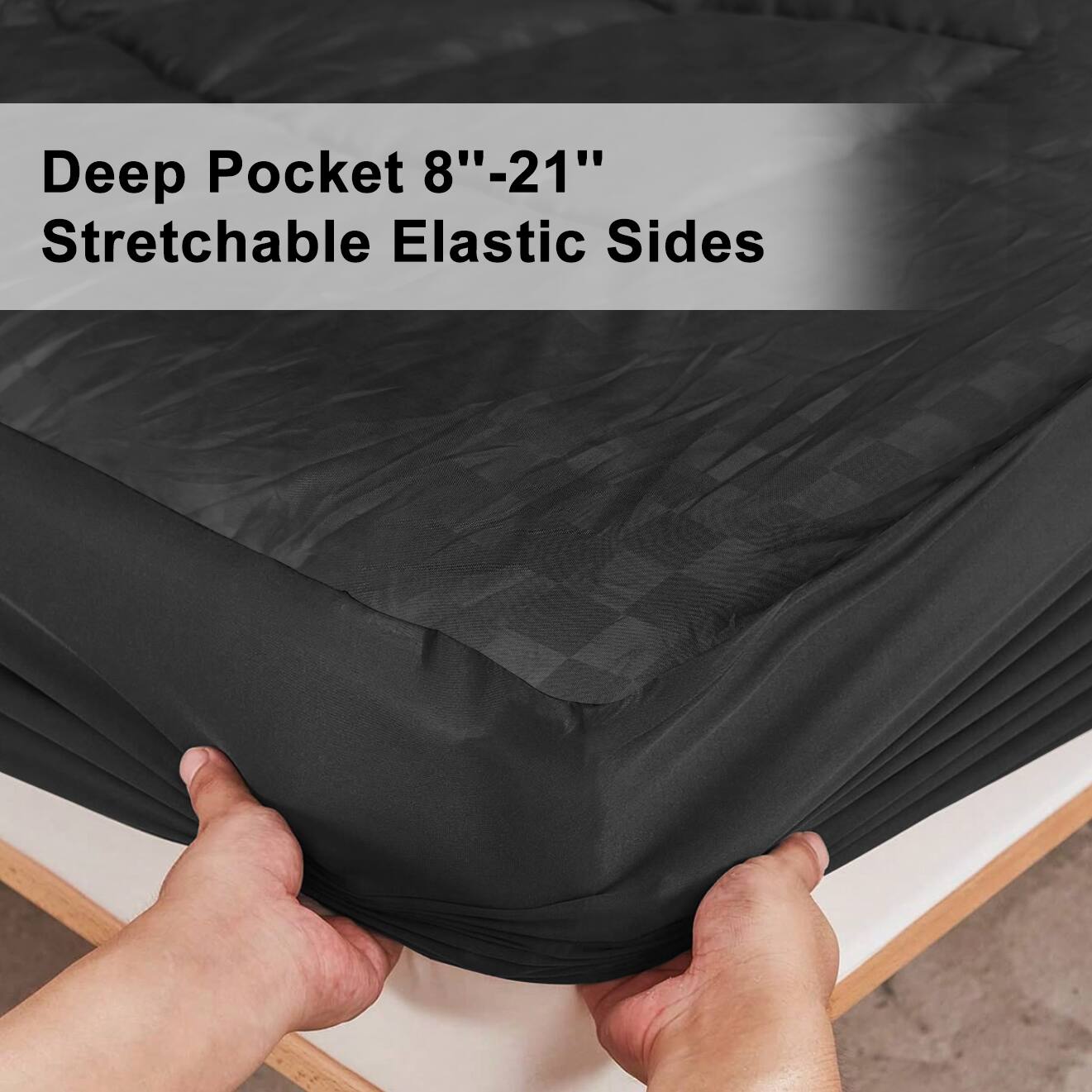 Shatex Embossed Mattress Topper Thick Full Cover Breathable Mattress ...