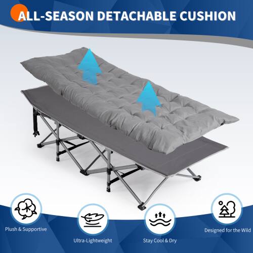 ALL-SEASON DETACHABLE CUSHION

Plush & Supportive  
Ultra-Lightweight  
Stay Cool & Dry  
Designed for the Wild