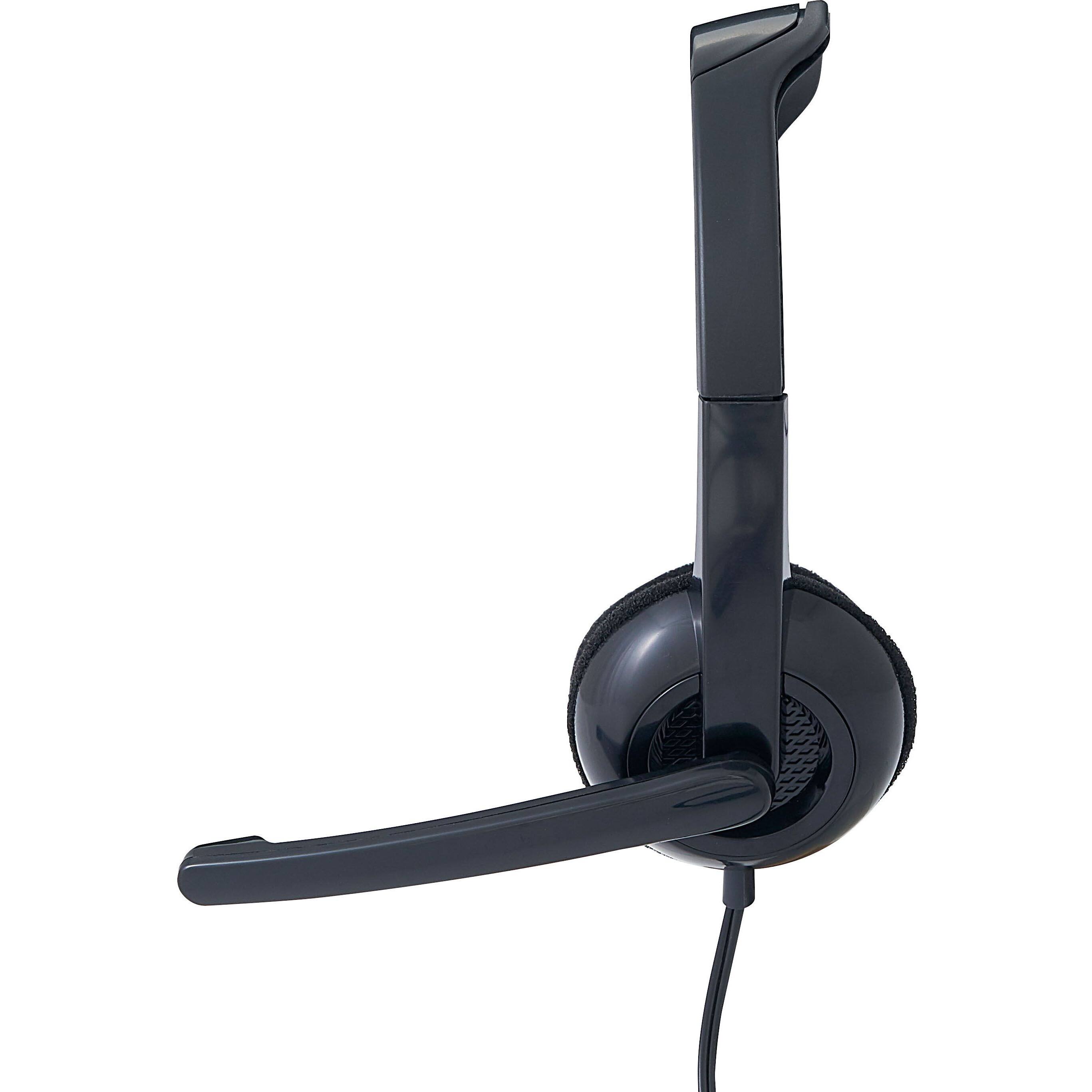 Alt View 2. Verbatim - Verbatim Stereo Headset with Microphone - Stereo - Mini-phone (3.5mm) - Wired - 32 Ohm - 20 Hz to 20 kHz - Over-the-head - Unknown.