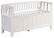 Front. Simpli Home - Acadian Entryway Storage Bench With Backrest - White.