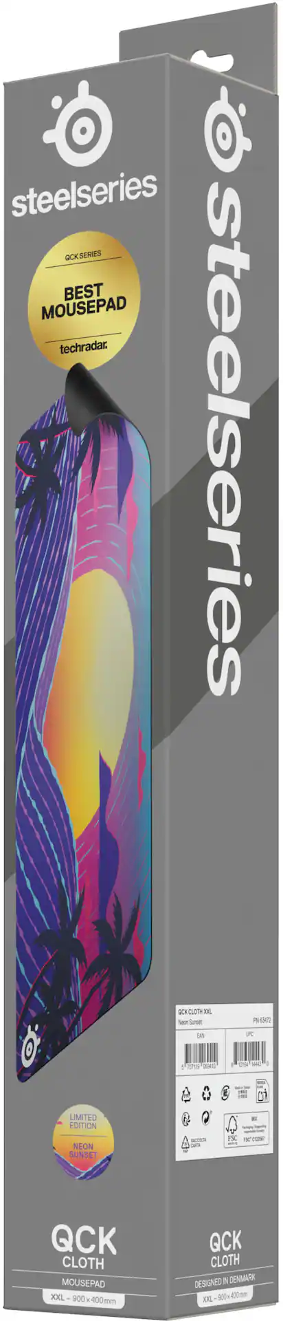 Sundet Line Model SteelSeries QcK Cloth Gaming Mouse Pad (XXL) Neon Sunset Edition Neon ...