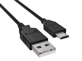 Cable Leader - USB 2.0 Type A Male to Micro-B Male Charge and Sync Cable, 480Mbps - Black