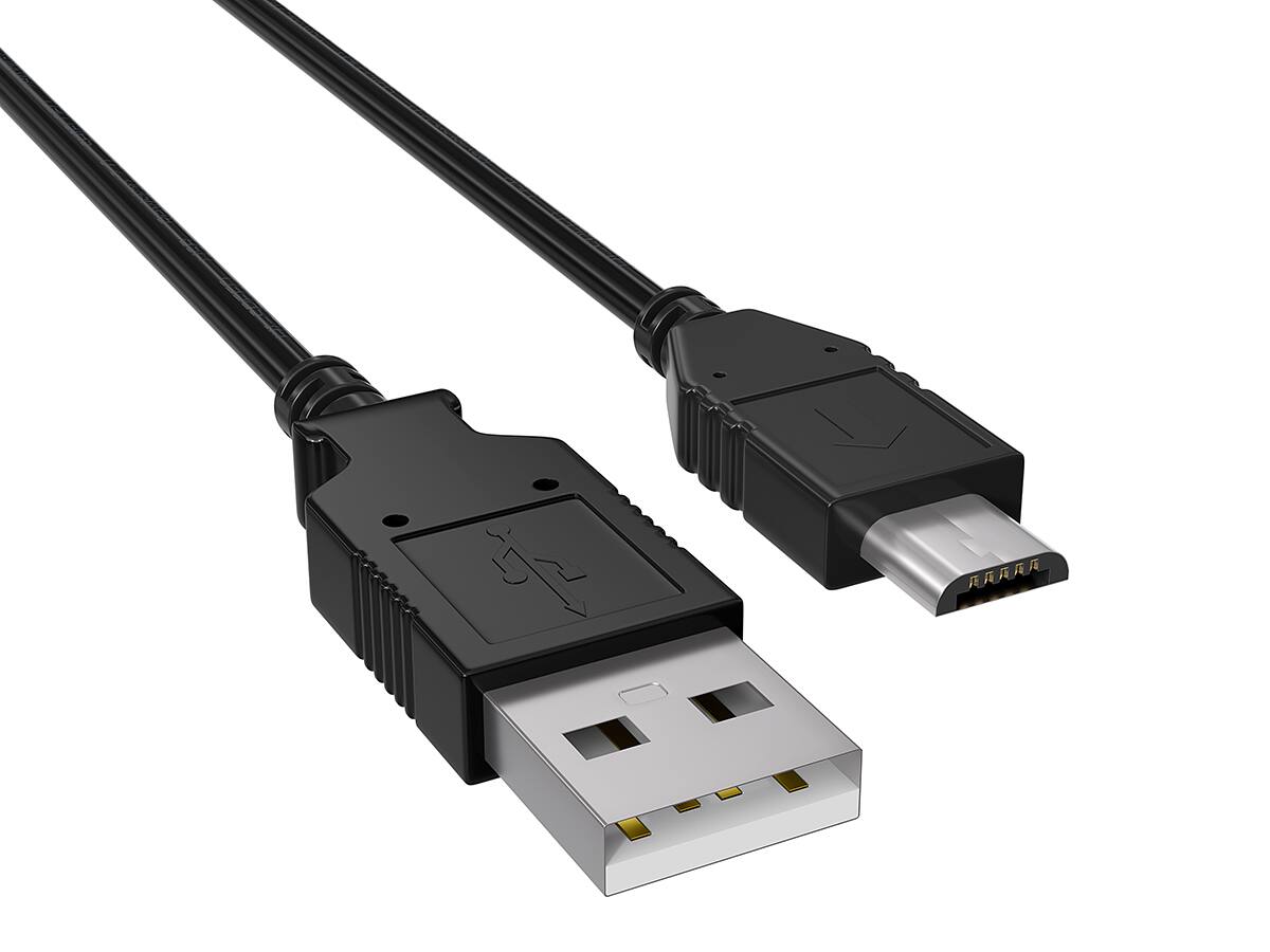 Cable Leader - USB 2.0 Type A Male to Micro-B Male Charge and Sync Cable, 480Mbps - Black