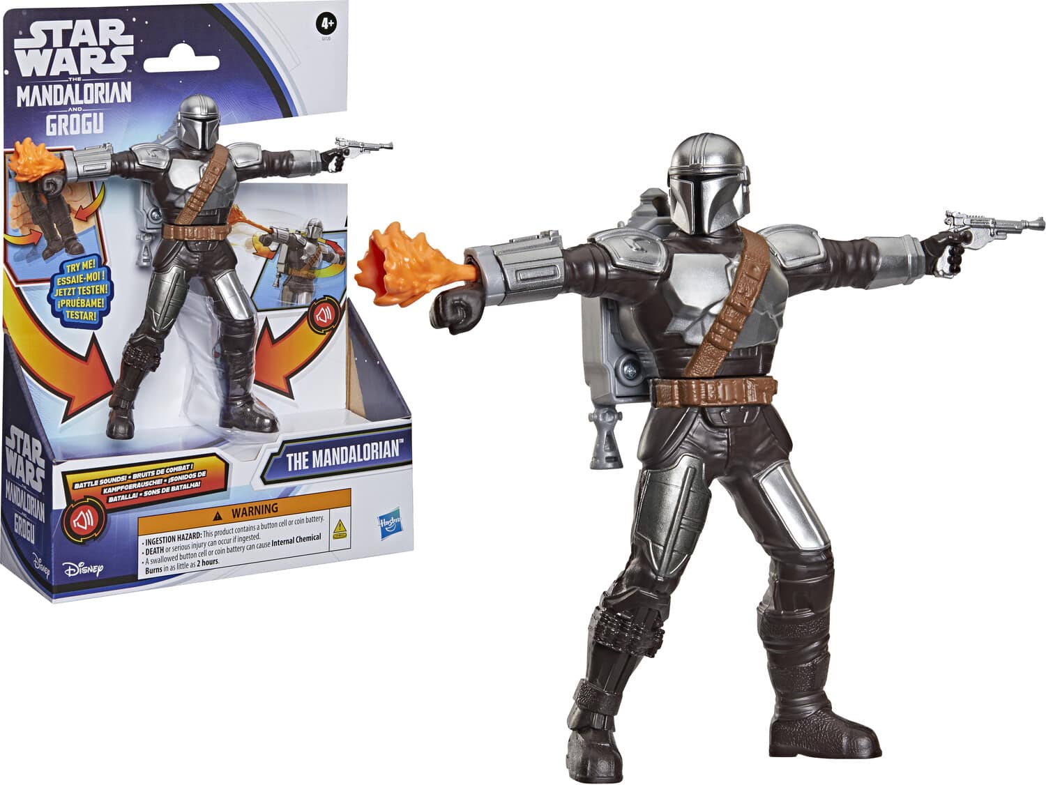 Hasbro - Star Wars - Action FX - The Mandalorian Action Figure - COLLECTIBLES - Multicolor