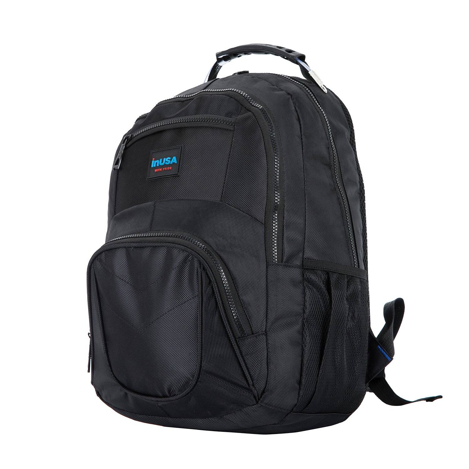 InUSA - CRANDON Executive Backpack for Laptops up to 15.6''-Inches - Black