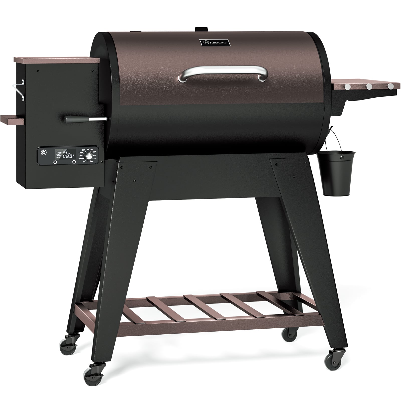 KingChii - Wood Pellet Grill & Smoker, Electric Smoker BBQ, 766 Sq. In. Capacity & 18.3 lb Hopper (Up to 500°F) - Brown price history on PriceWatchPro