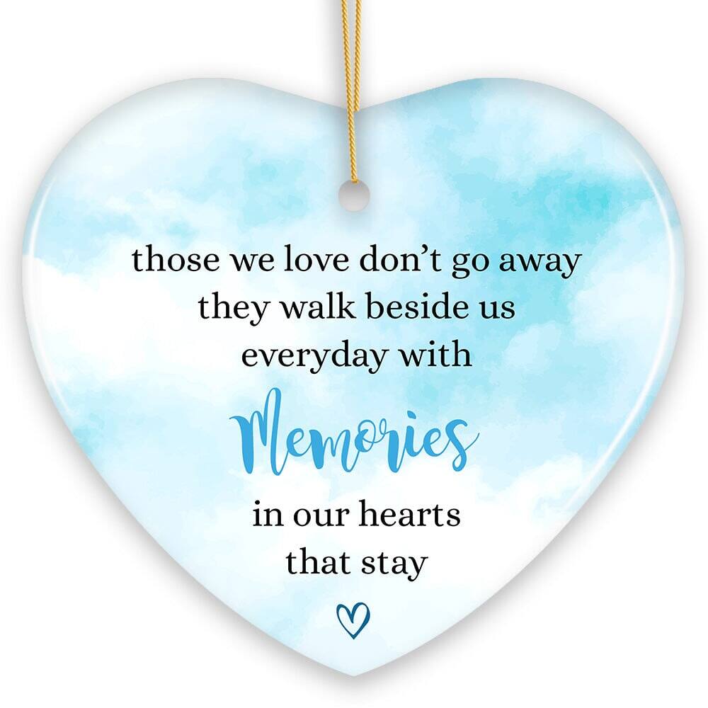 OrnamentallyYou - Memories in Our Hearts Ornament Beloved Remembrance Christmas Gift - Multi-colored