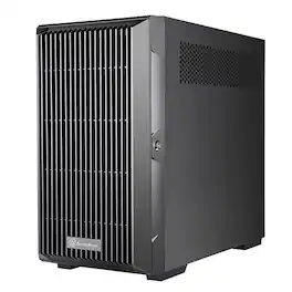 SilverStone - FARA 313 Compact SST-FA313-B-C Micro-ATX Tower Chassis with Tremendous Storage Drive Compatibility - Black