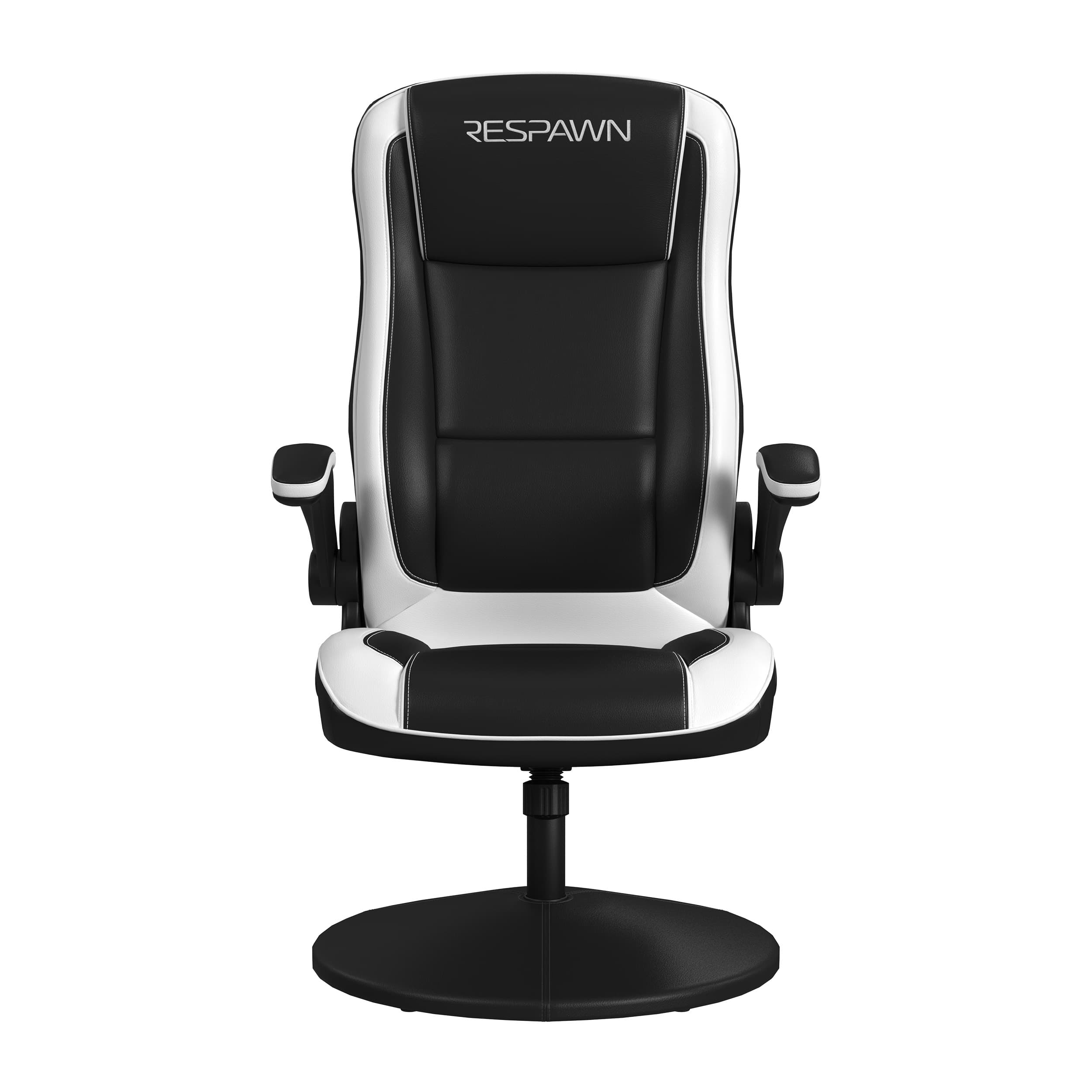 Respawn Products - RESPAWN 800 Floor Gaming Chair with Swivel Base, High Back Recliner Rocker for Kids & Adults, Ergonomic Design - White