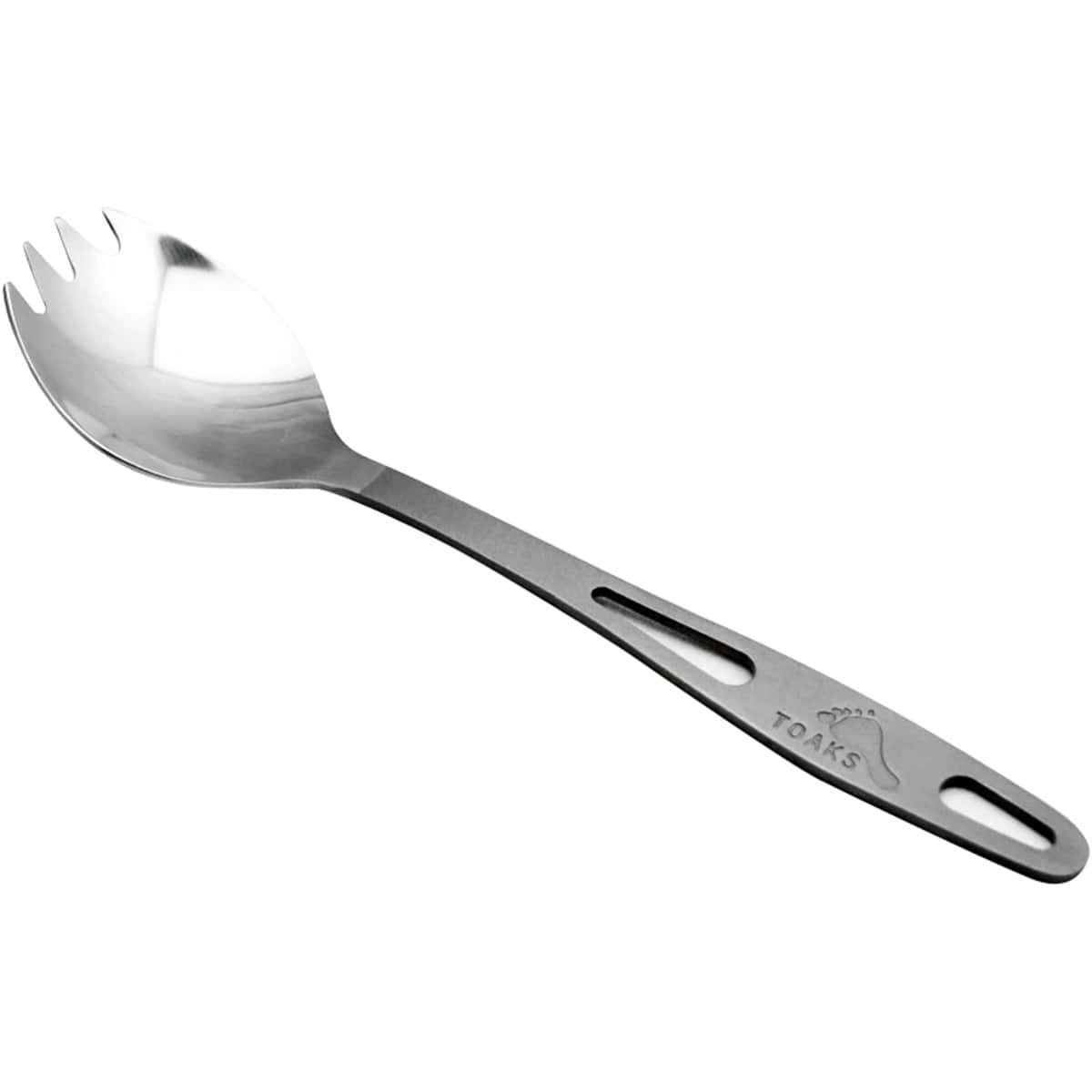 TOAKS - Titanium Spork with Polished Head - SLV-01 - Outdoor Camping - Silver