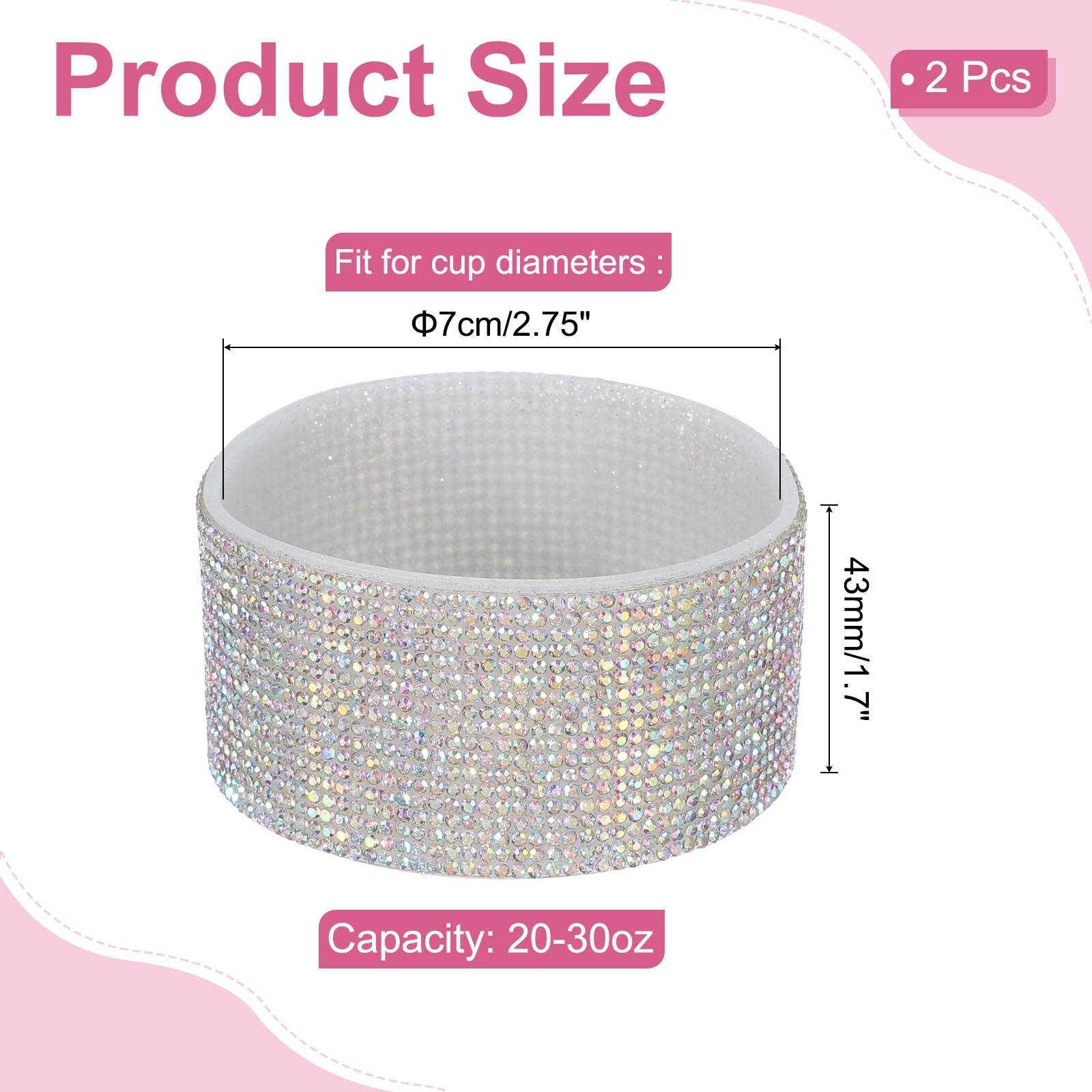 Product Size: 2 Pcs  
Fit for cup diameters: 7cm/2.75" (43mm/1.7")  
Capacity: 20-30oz
