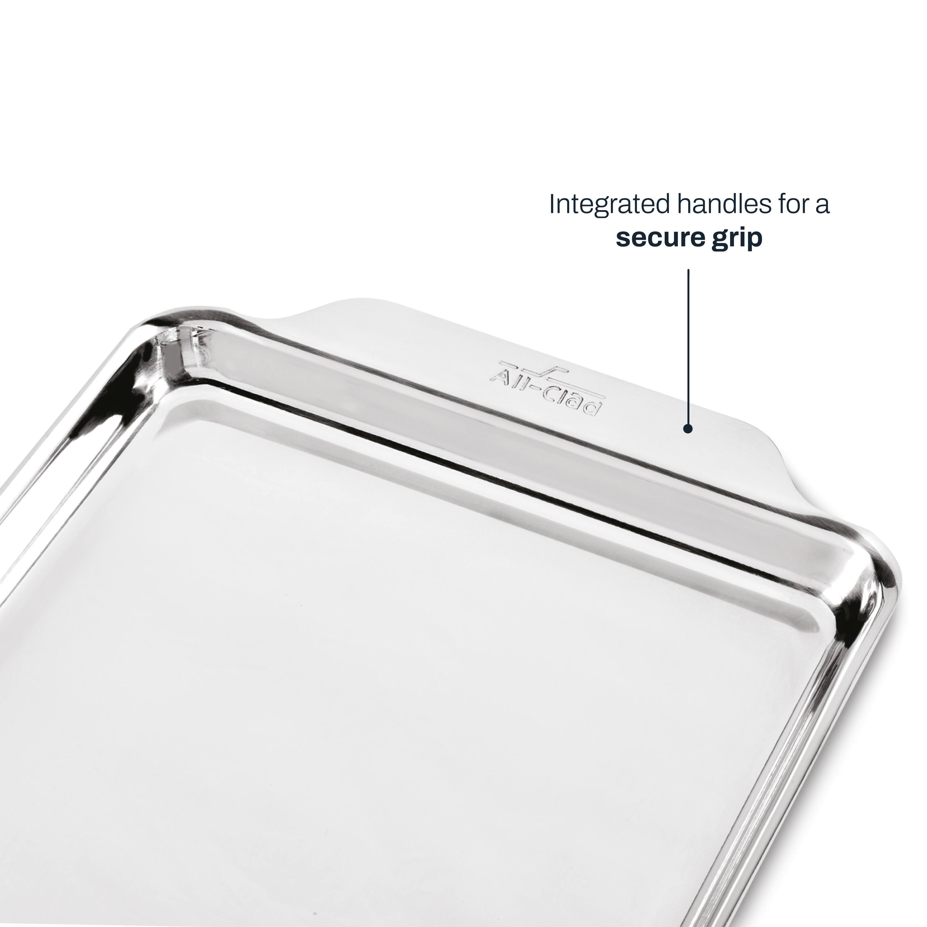 Integrated handles for a secure grip  
All-Clad