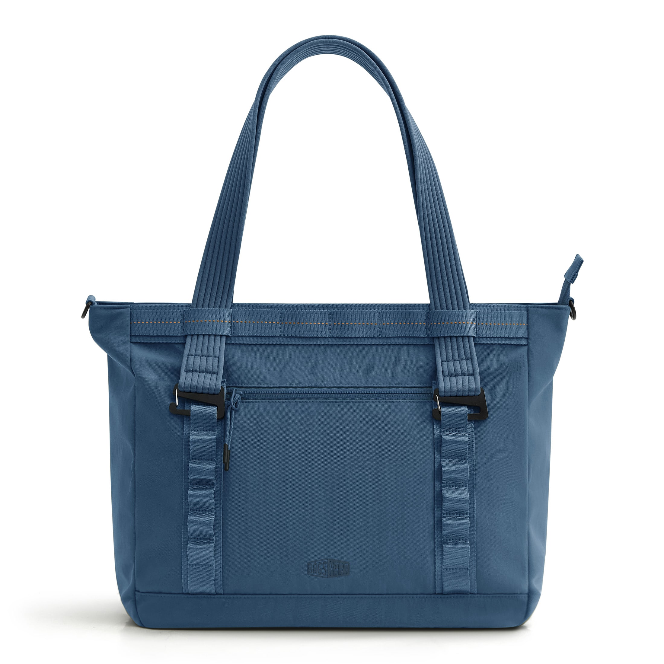 Bagsmart - Moss Tote Bag for Women, Lightweight Shoulder Bag for 15.6"Laptop, Water-Resistant Handbag for Work Travel - Blue