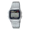 Casio - Vintage Stainless Steel Digital Watch - A-159WA-N1DF - Silver