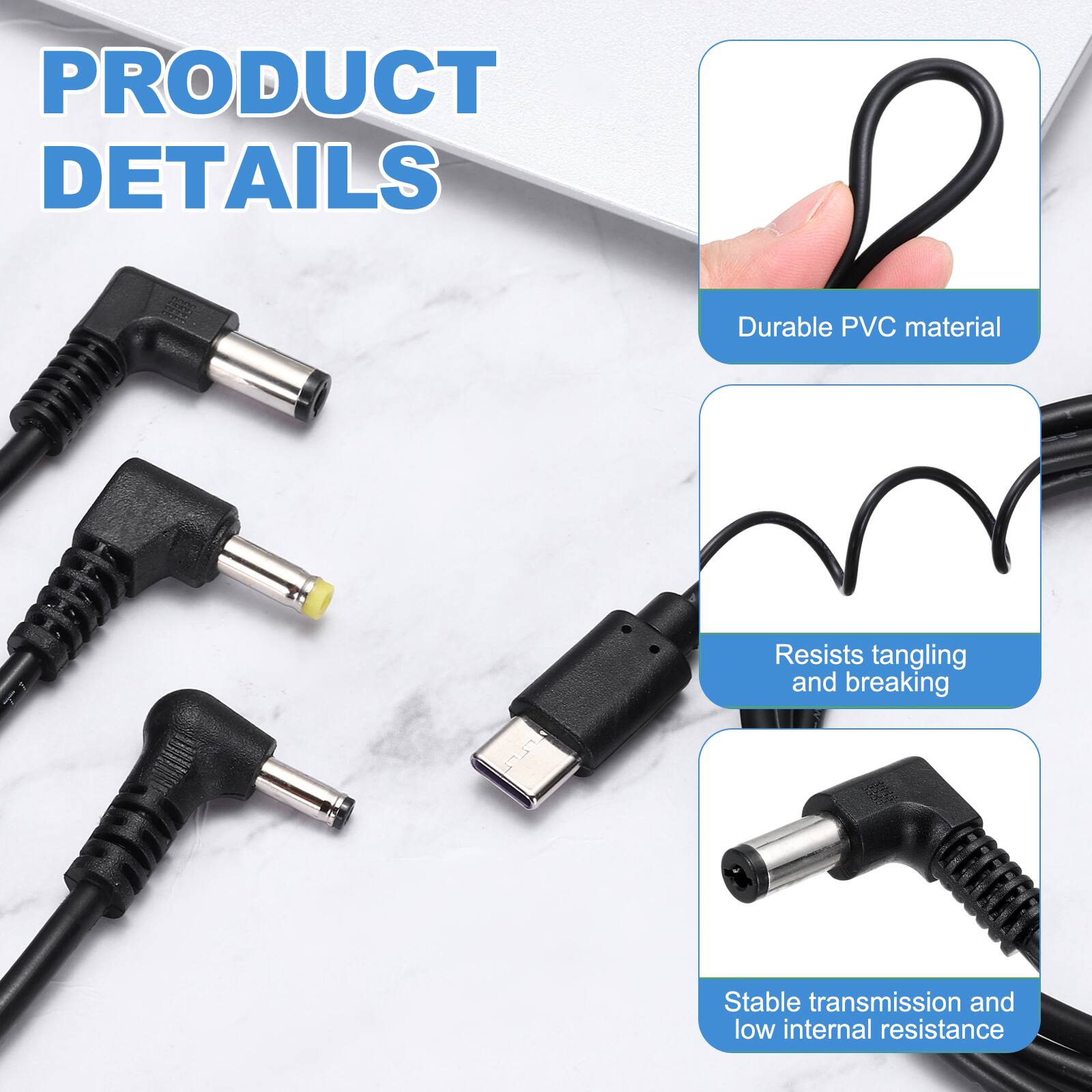 PRODUCT DETAILS

- Durable PVC material
- Resists tangling and breaking
- Stable transmission and low internal resistance