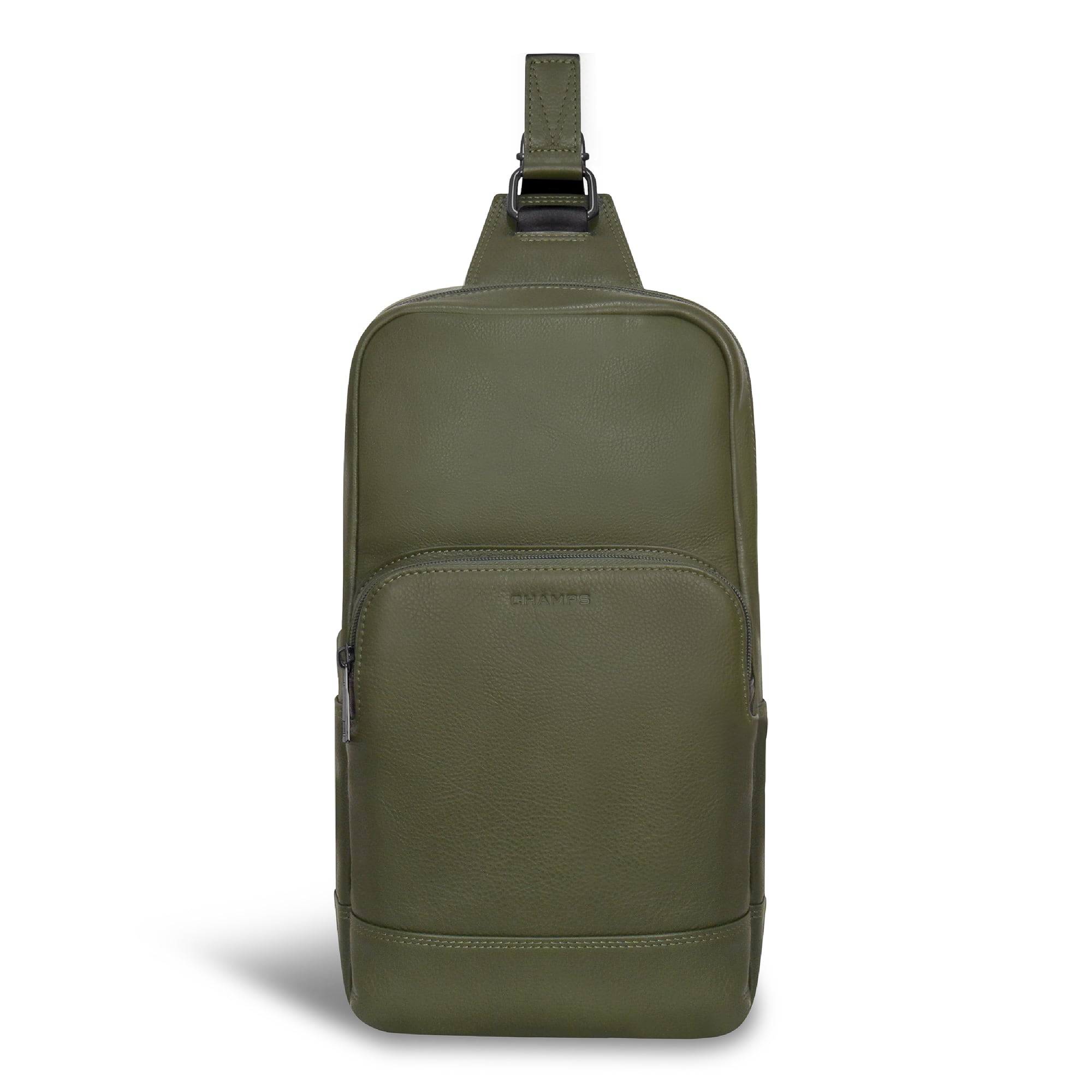 Front. Champs - OB-405-KHAKI (SLING BAG) - Khaki.
