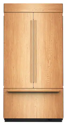KitchenAid - 42" wide 24.2 cu. ft. Built-In Panel-Ready (not included) French Door Bottom Mount Refrigerator with Platinum Interior - Custom Panel Ready