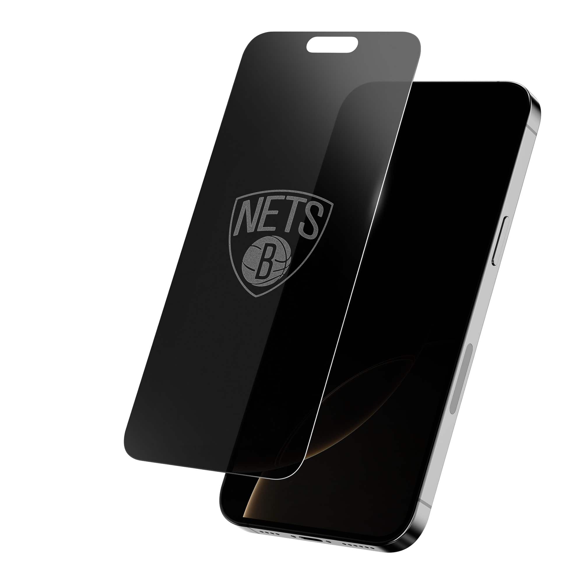 Screen Skinz - Brooklyn Nets iPhone Privacy Screen Protector - 16 Pro Max - Multicolor