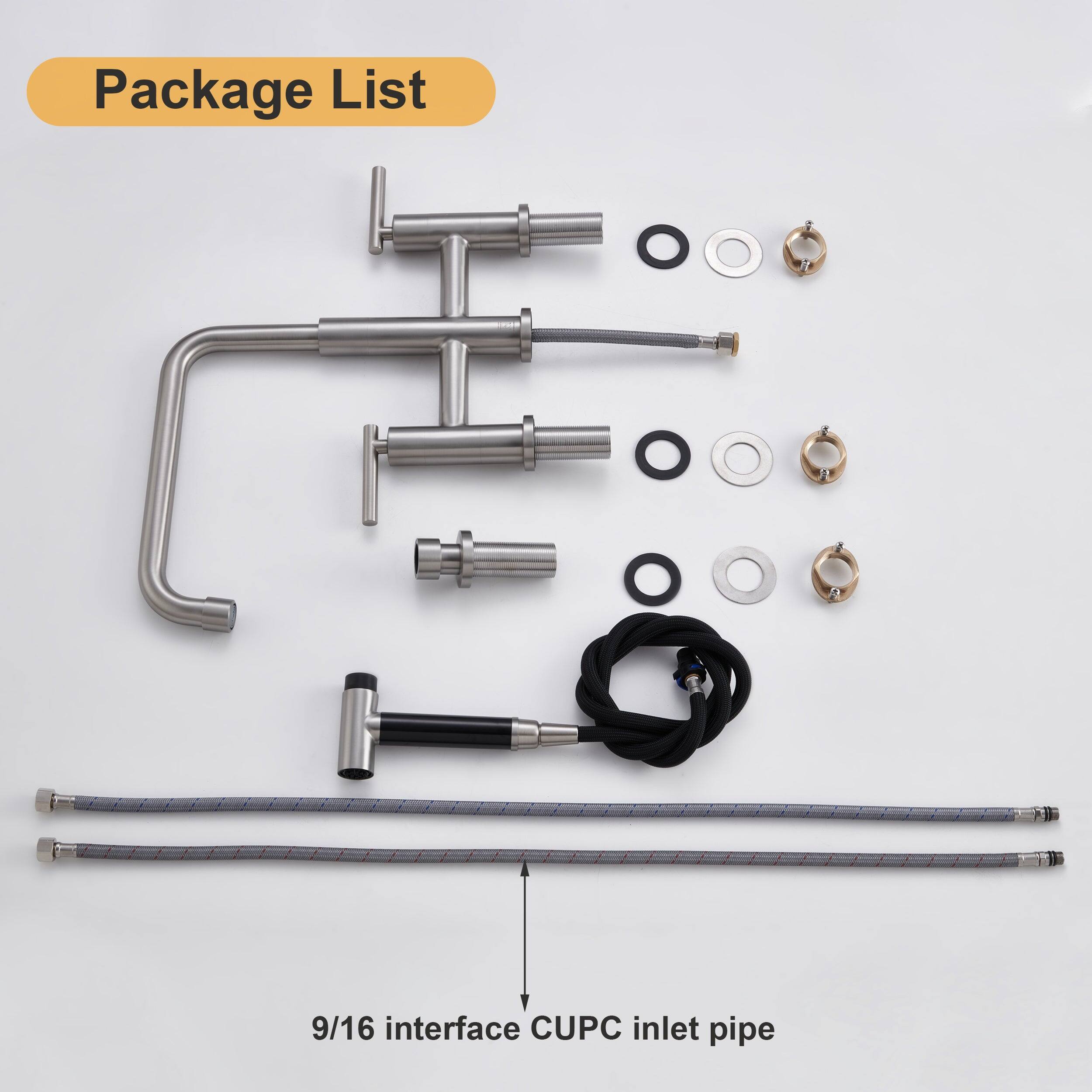 Package List
9/16 interface CUPC inlet pipe