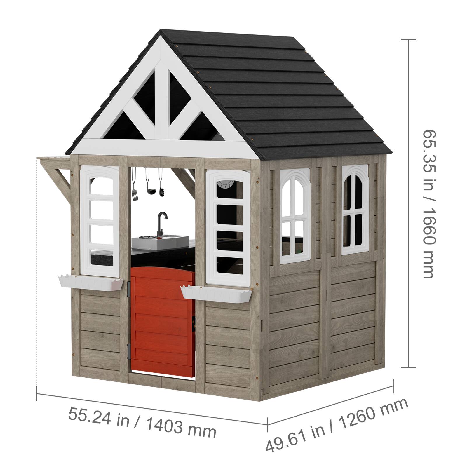 65.35 in / 1660 mm  
55.24 in / 1403 mm  
49.61 in / 1260 mm