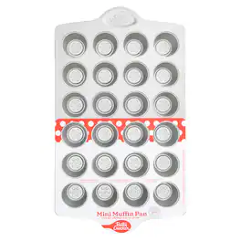 Betty Crocker - Carbon Steel 24 Cup Mini Muffin Pan - Silver